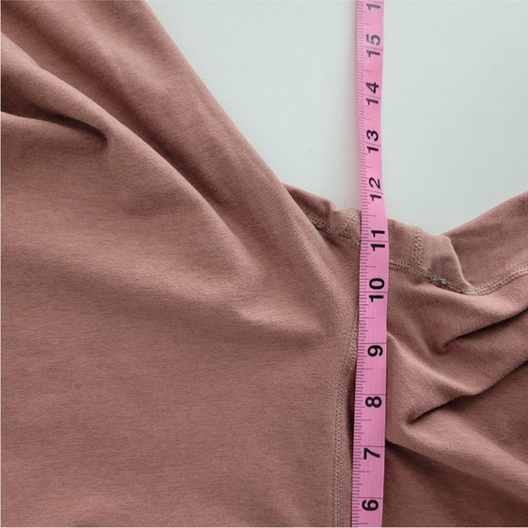 Vuori Vibe Elevation High Waist Drawstring Ankle Leggings Dusty Rose Mauve Sz M - Picture 13 of 14